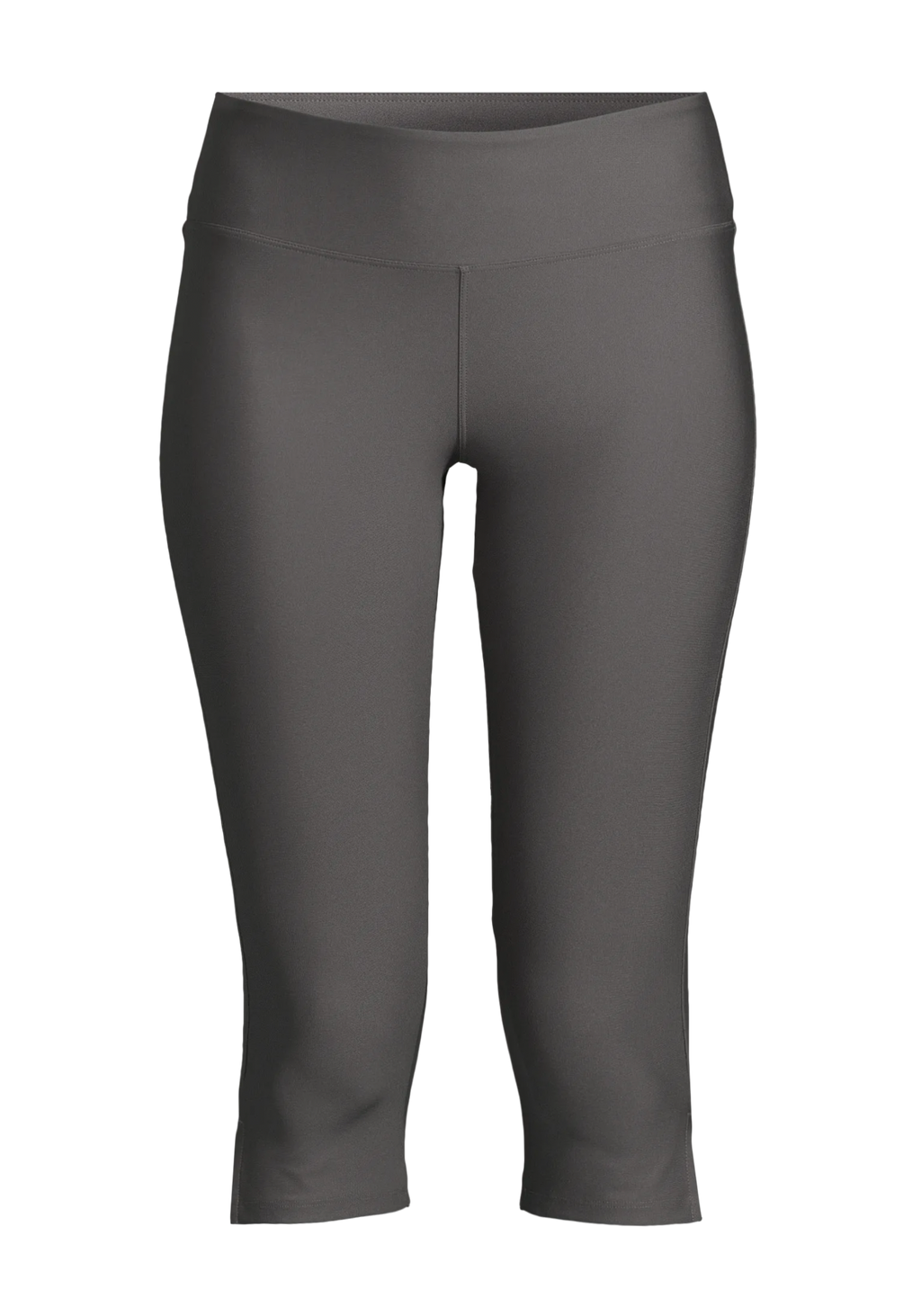 Capri Slit Regular Waist Tights - Dk Grey