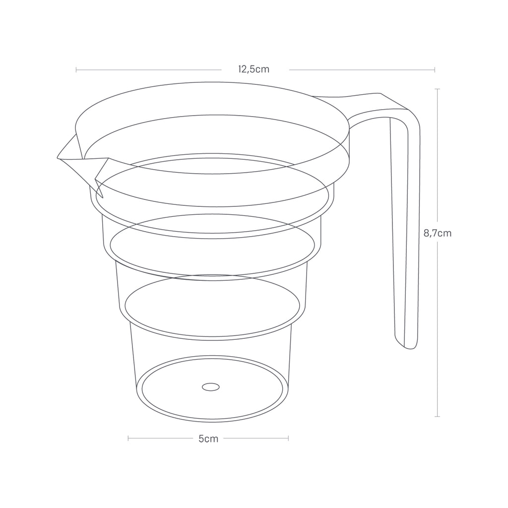 Verre Doseur 200Ml - Transparent