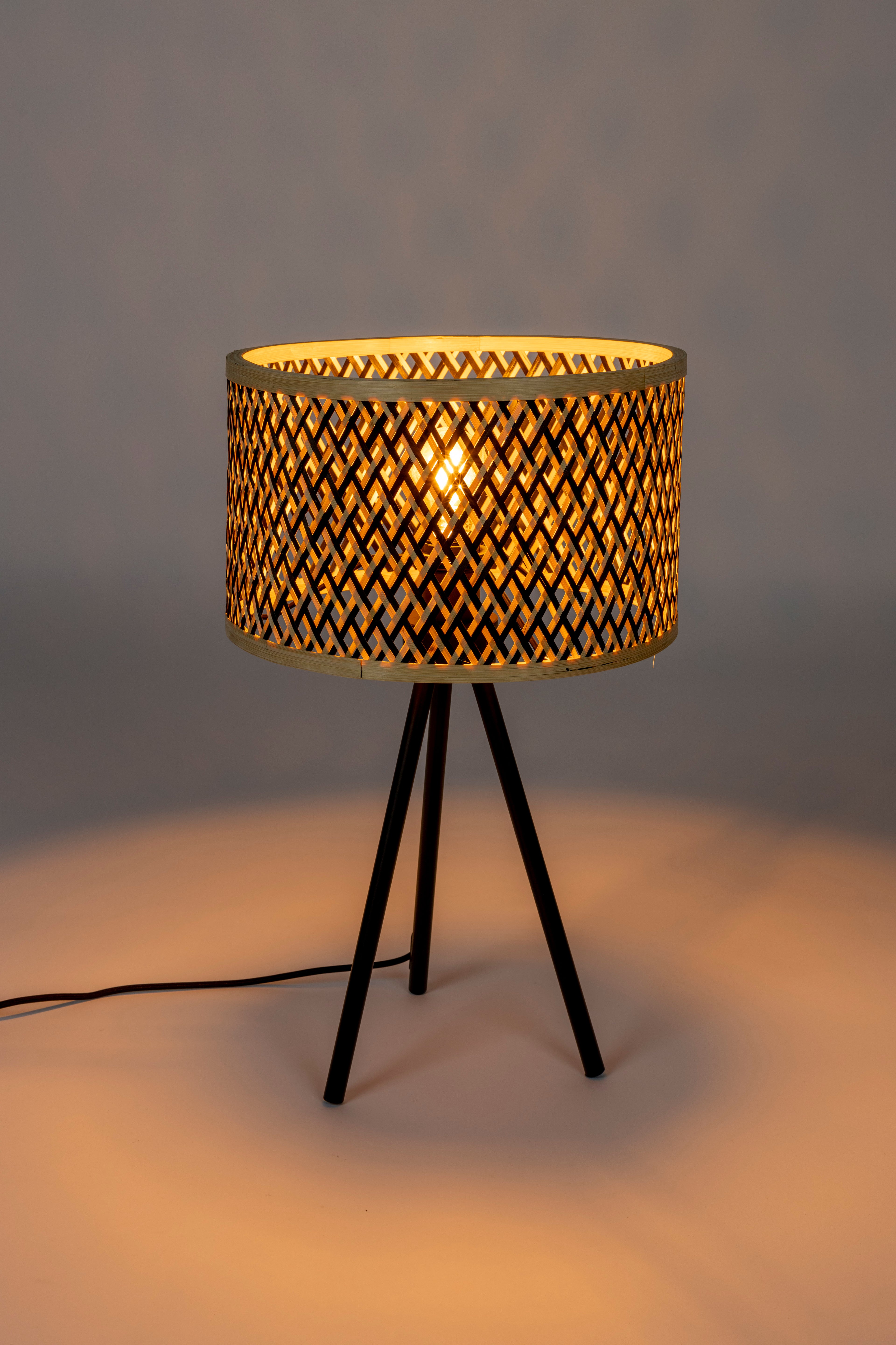 Isla Bambou - Table Lamp - Solid Bamboo - Beige