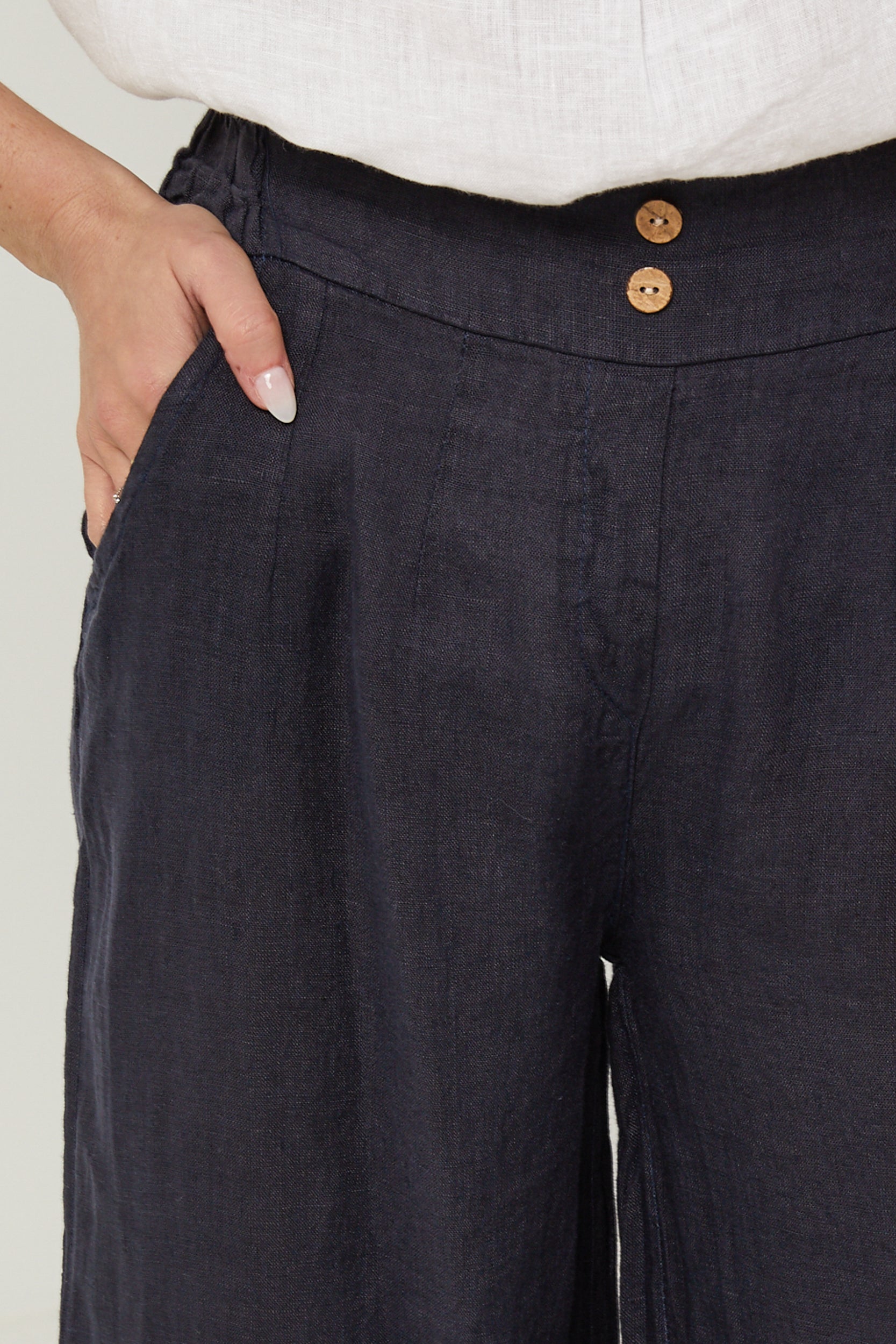 Trousers - Navy - Women