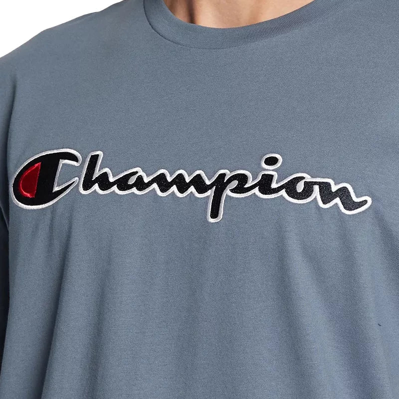T-Shirt Champion Crewneck - Bleu