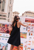 Athénaïs Black Dress