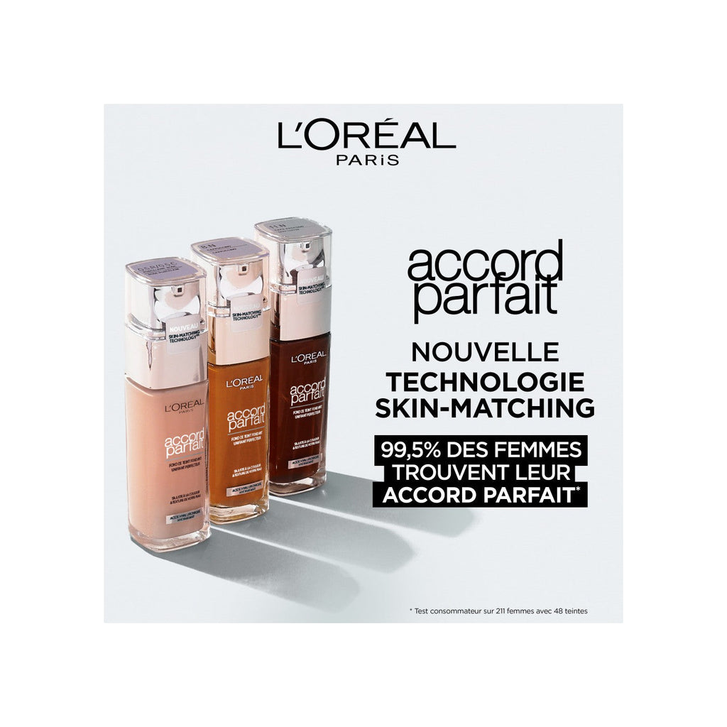 Fondo De Maquillaje Fluido Accord Parfait 6N Miel