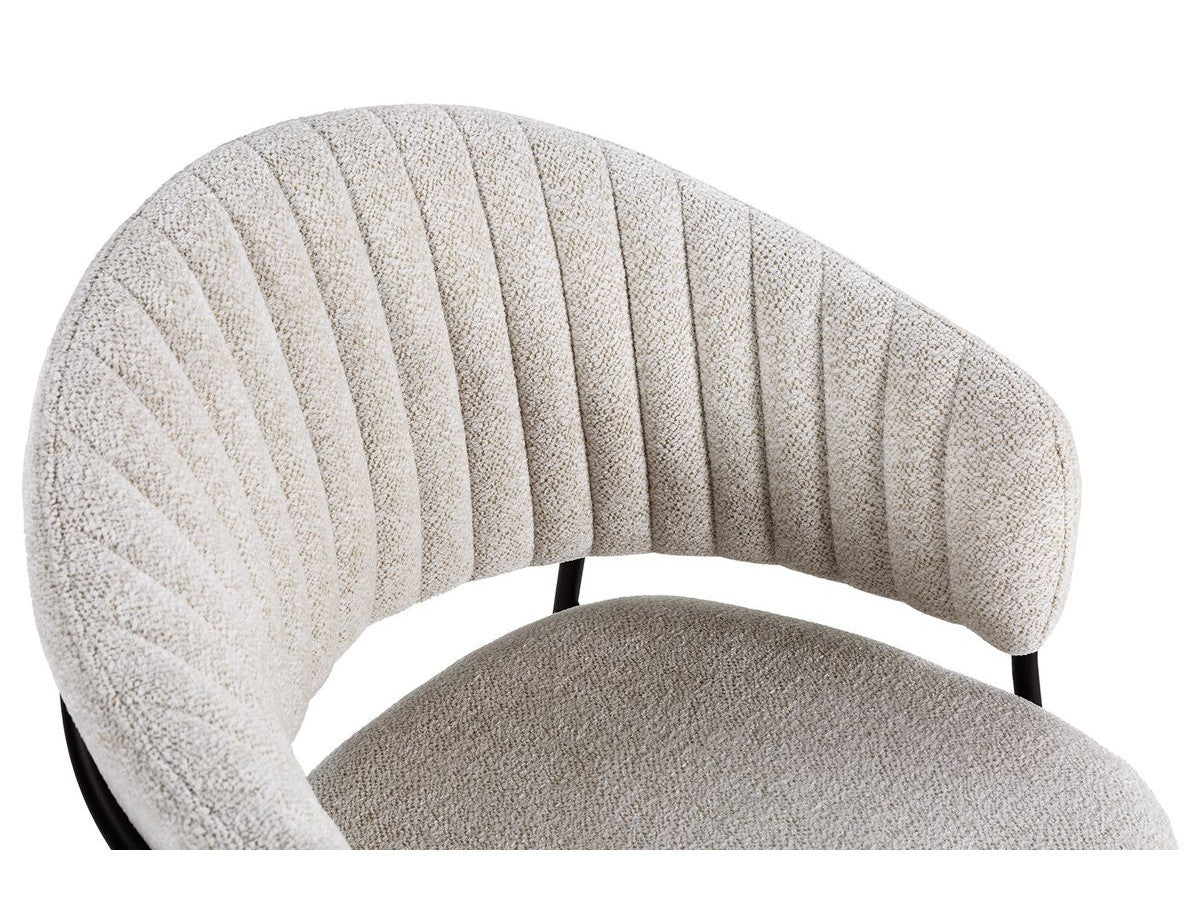 Lou - Lot De 2 Chaises - Tissu Texturé