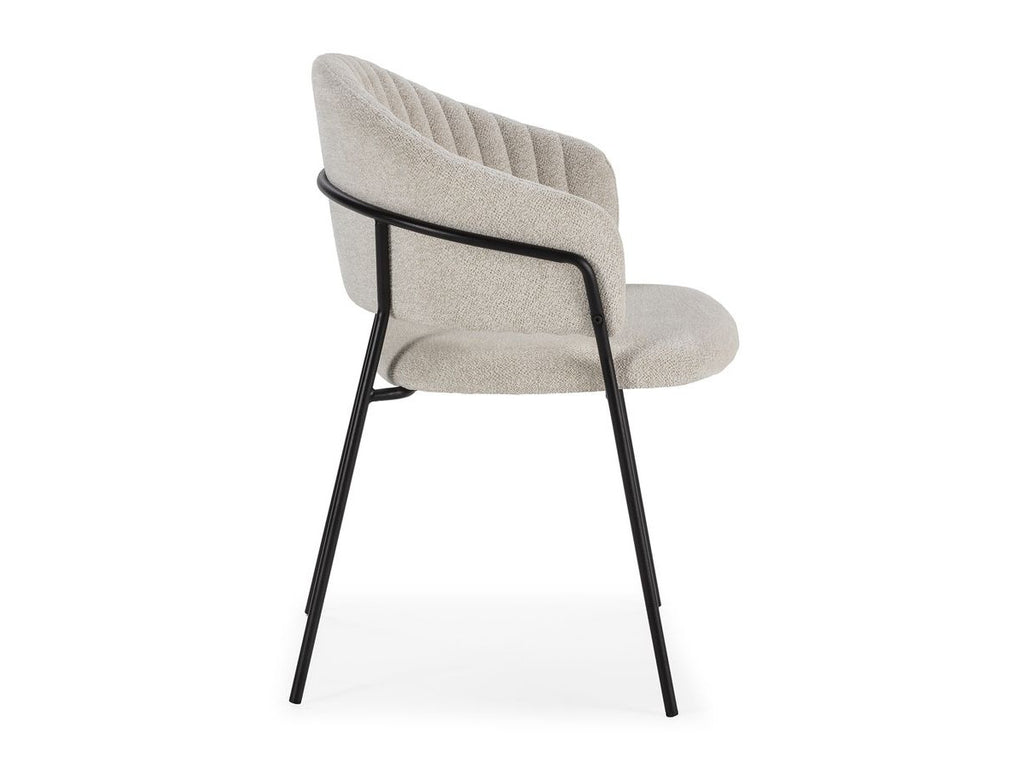 Lou - Lot De 2 Chaises - Tissu Texturé
