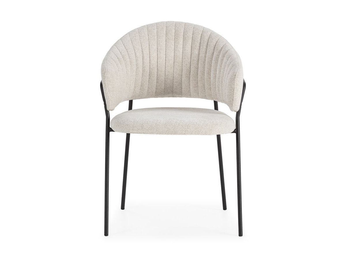 Lou - Lot De 2 Chaises - Tissu Texturé