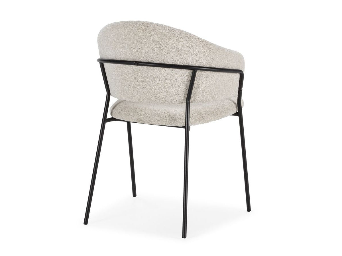 Lou - Lot De 2 Chaises - Tissu Texturé