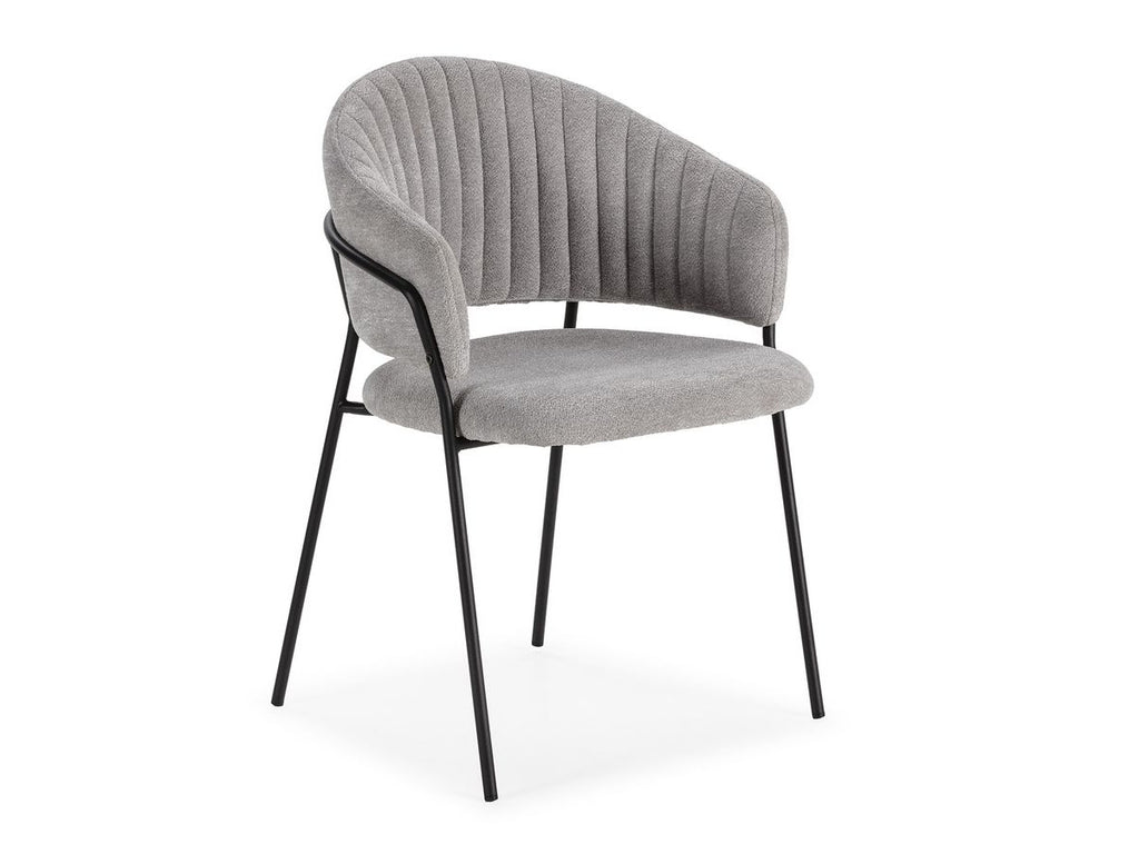Lou - Lot De 2 Chaises - Tissu Texturé