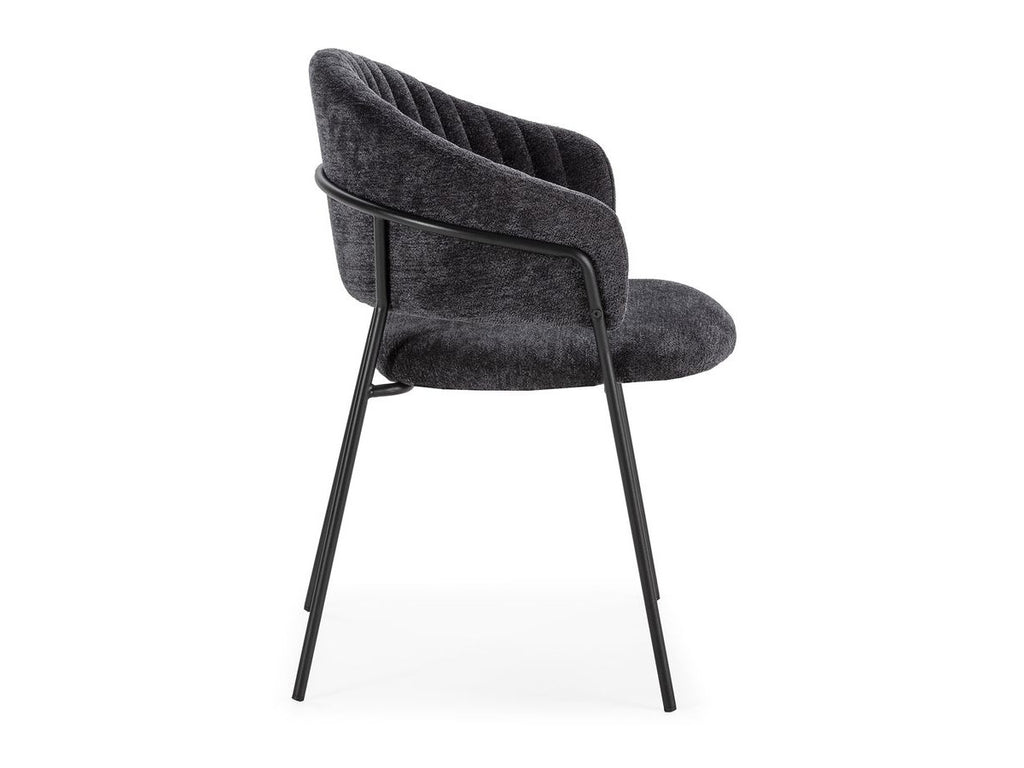 Lou - Lot De 2 Chaises - Tissu Texturé