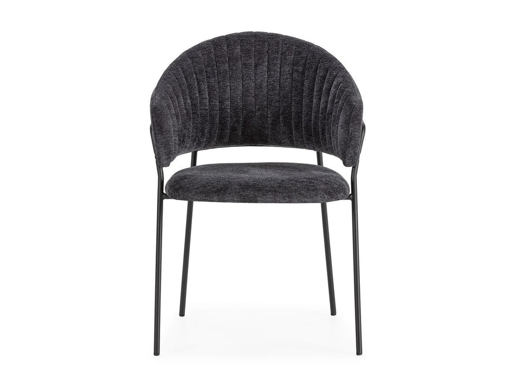 Lou - Lot De 2 Chaises - Tissu Texturé