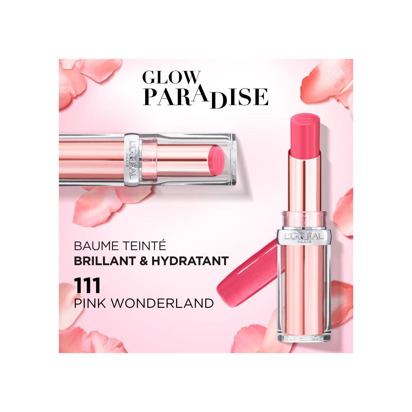 Bálsamo Labial Con Color Glow Paradise 111 Pink Wonderland