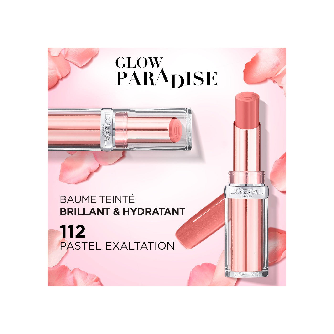 Bálsamo Labial Con Color Glow Paradise 112 Pastel Exaltation