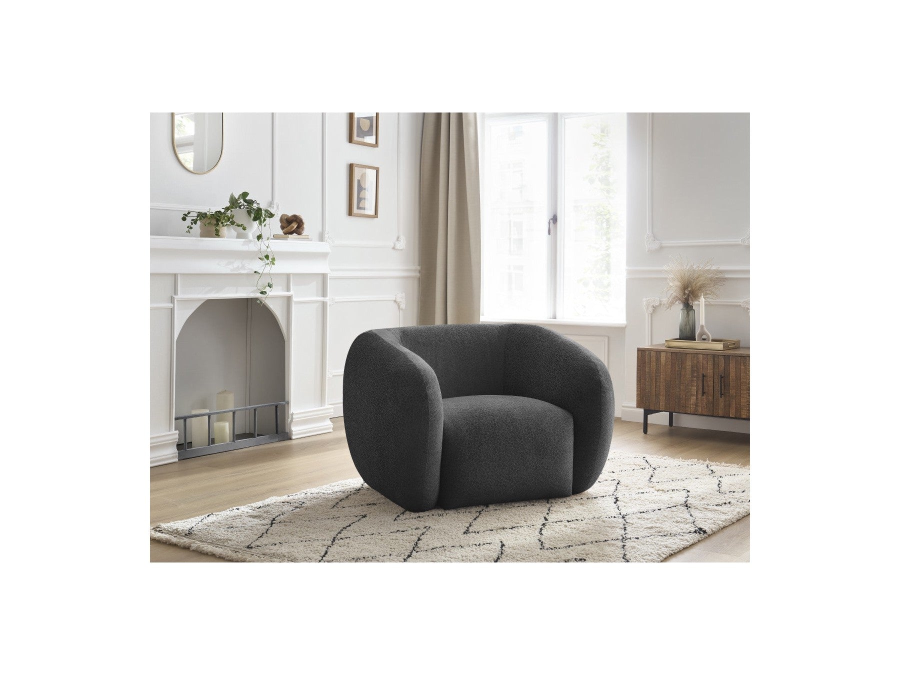 Celine - Fauteuil - Tissu Texturé