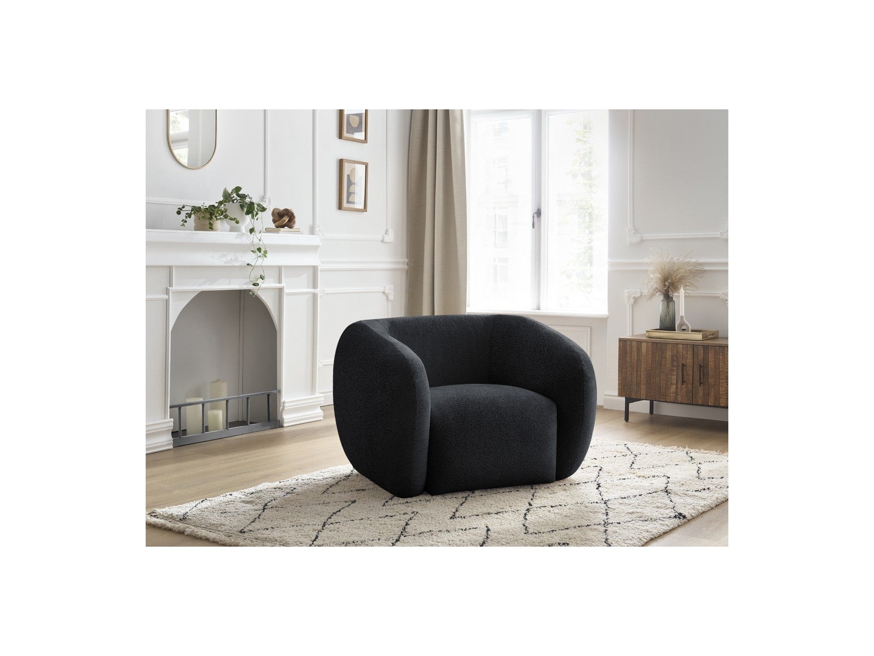 Celine - Fauteuil - Tissu Texturé