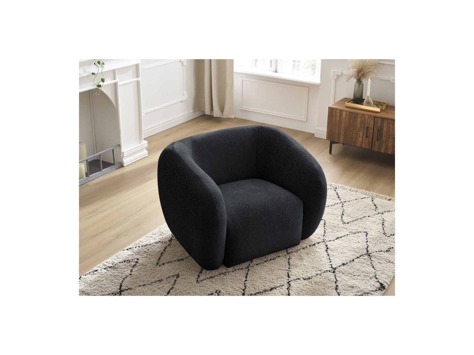 Celine - Fauteuil - Tissu Texturé