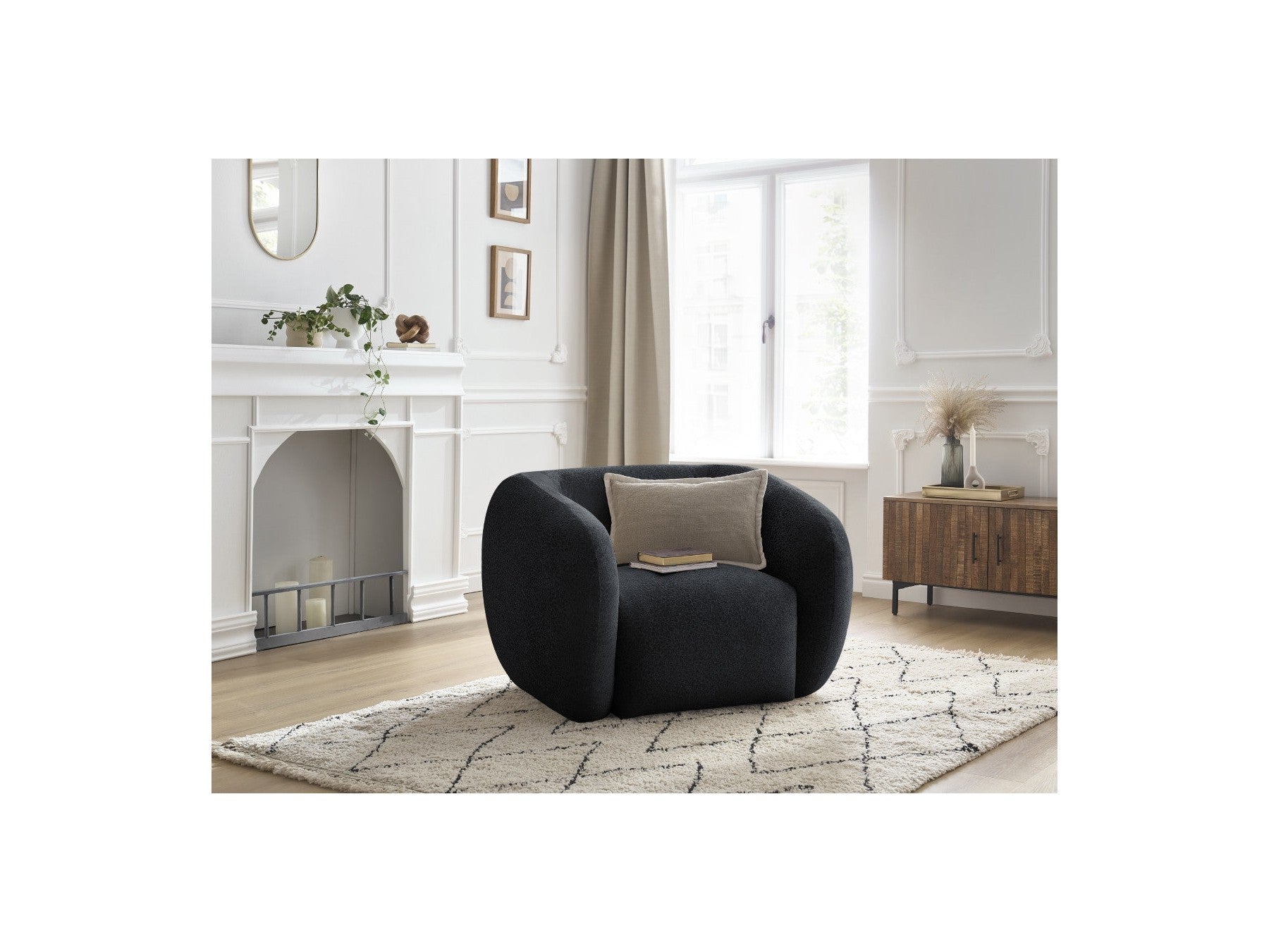 Celine - Fauteuil - Tissu Texturé