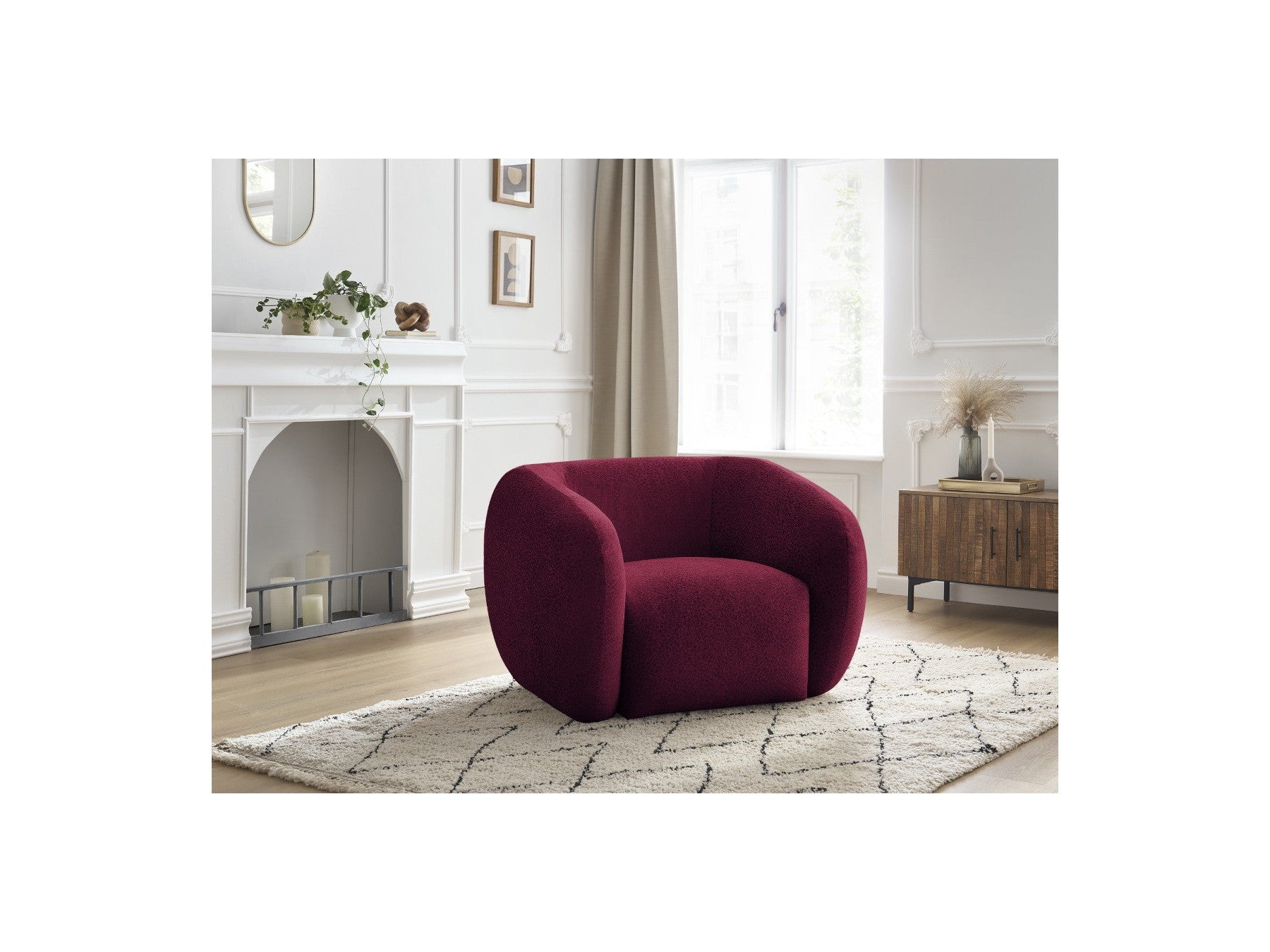 Celine - Fauteuil - Tissu Texturé