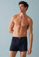 Caleçon Bleu Marine En Jersey De Coton - Fredo Marine