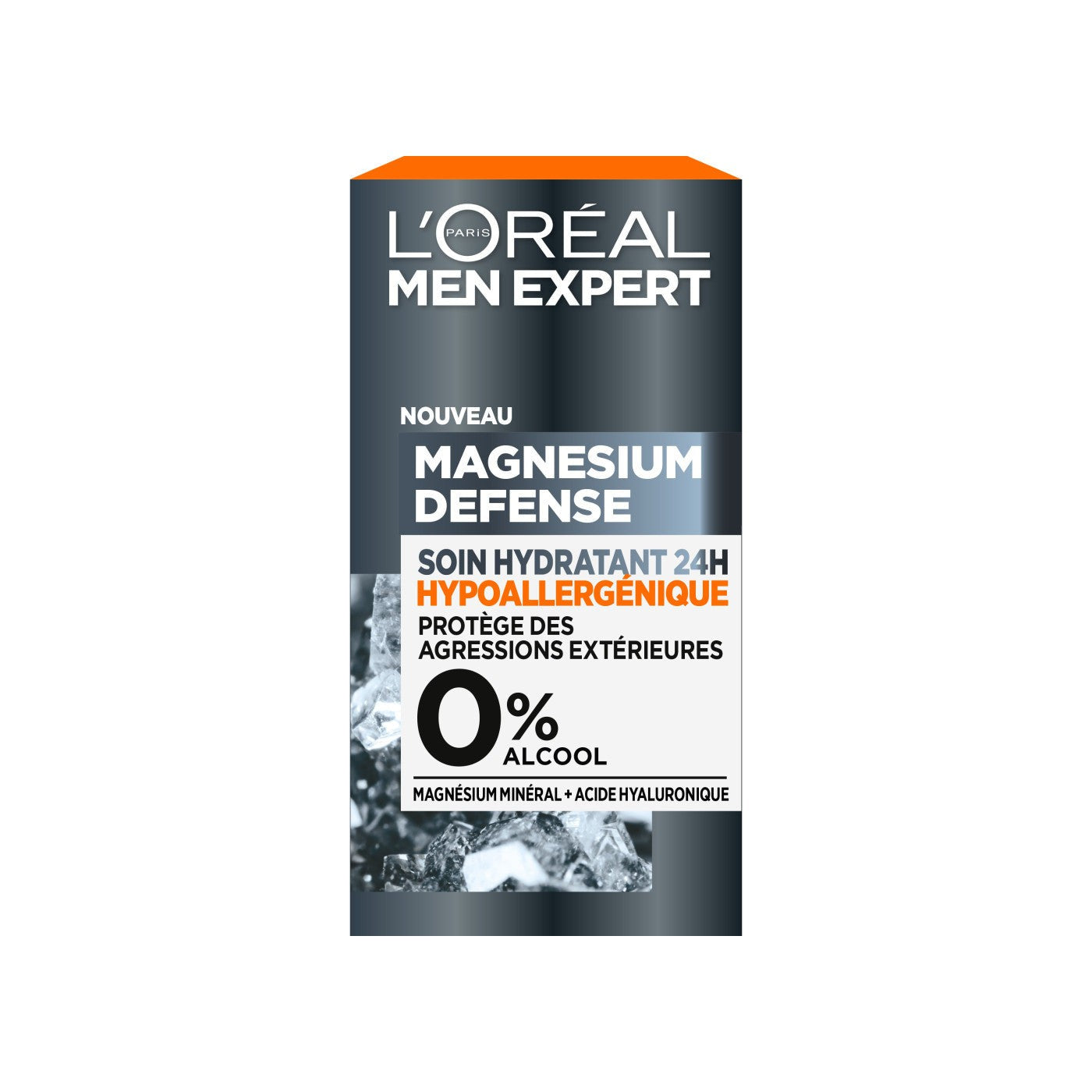 Men Expert Magnesium Defense Crema Hidratante 24H Hipoalergénica 0%