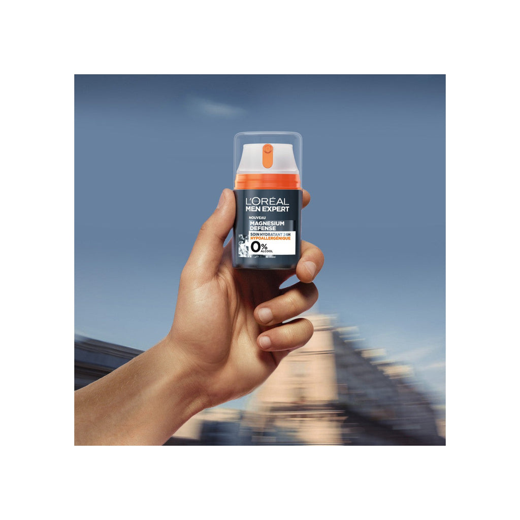 Men Expert Magnesium Defense Crema Hidratante 24H Hipoalergénica 0%