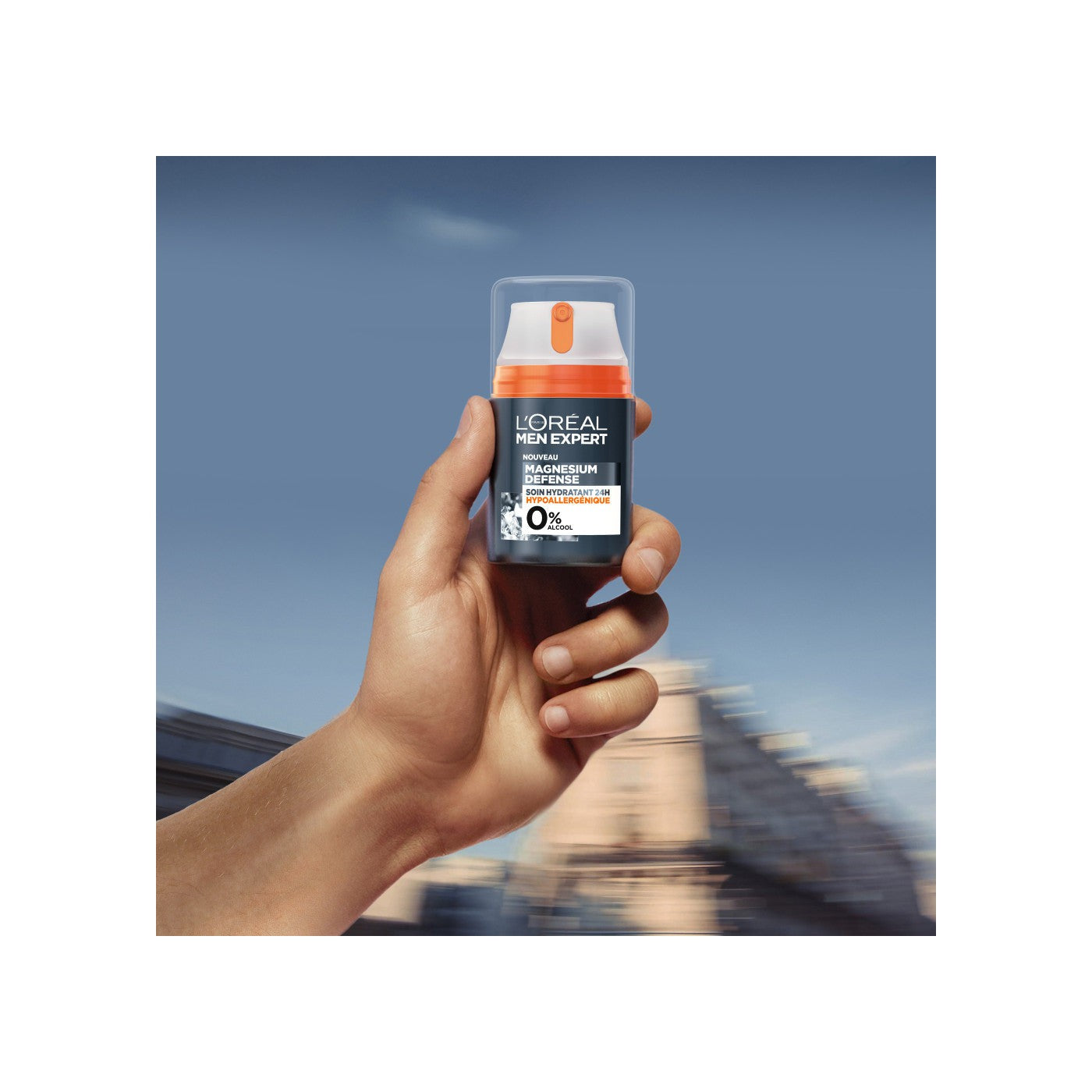 Men Expert Magnesium Defense Crema Hidratante 24H Hipoalergénica 0%