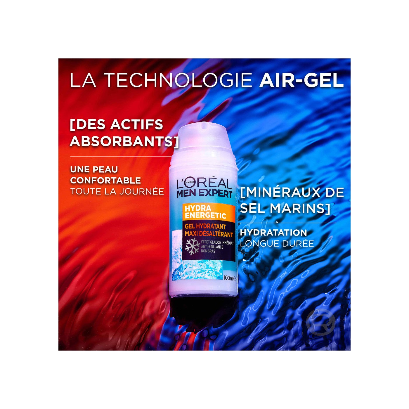 Men Expert Hydra Energetic Gel Hydratant Maxi Désaltérant