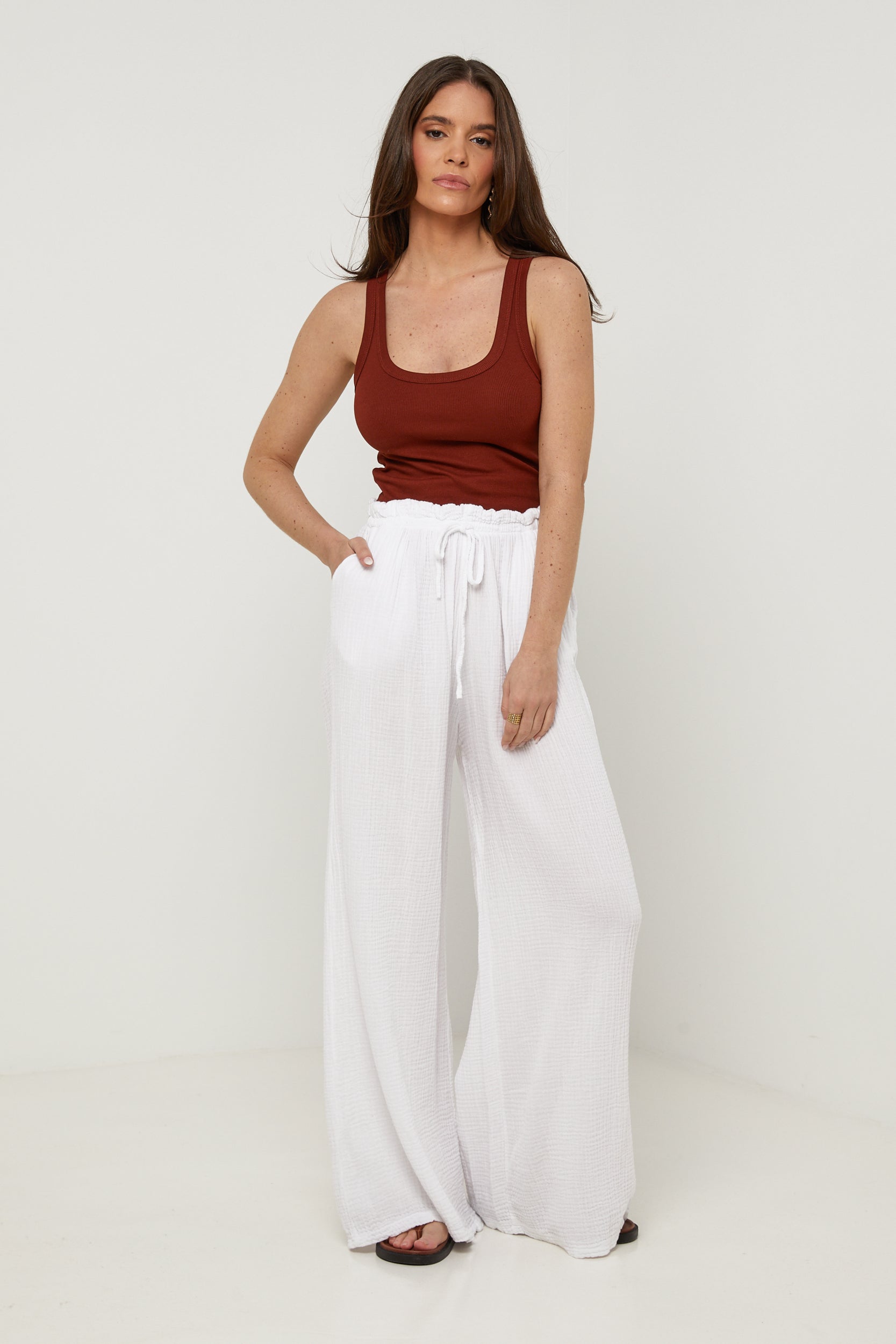 Pantalón - Blanco - Mujer