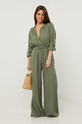 Trousers - Khaki - Women