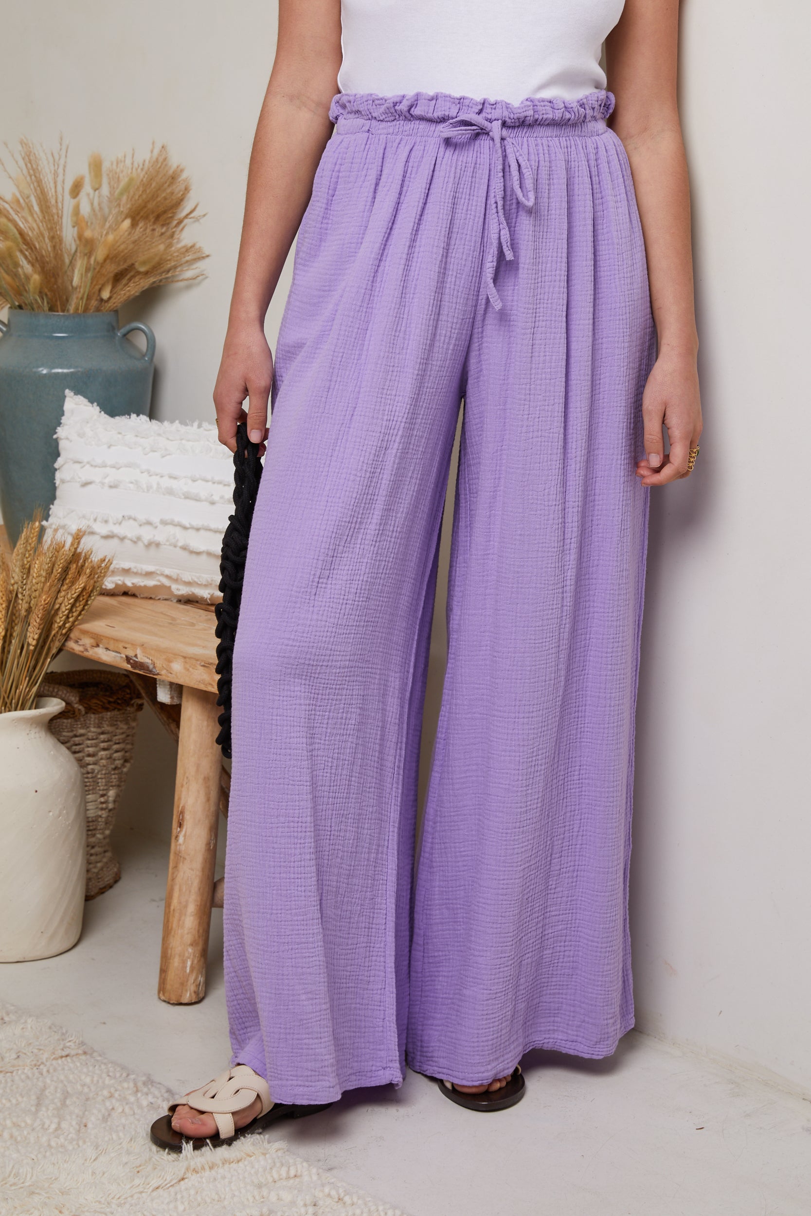 Pantalon - Violet - Femme