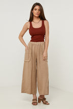 Pantalon - Camel - Femme