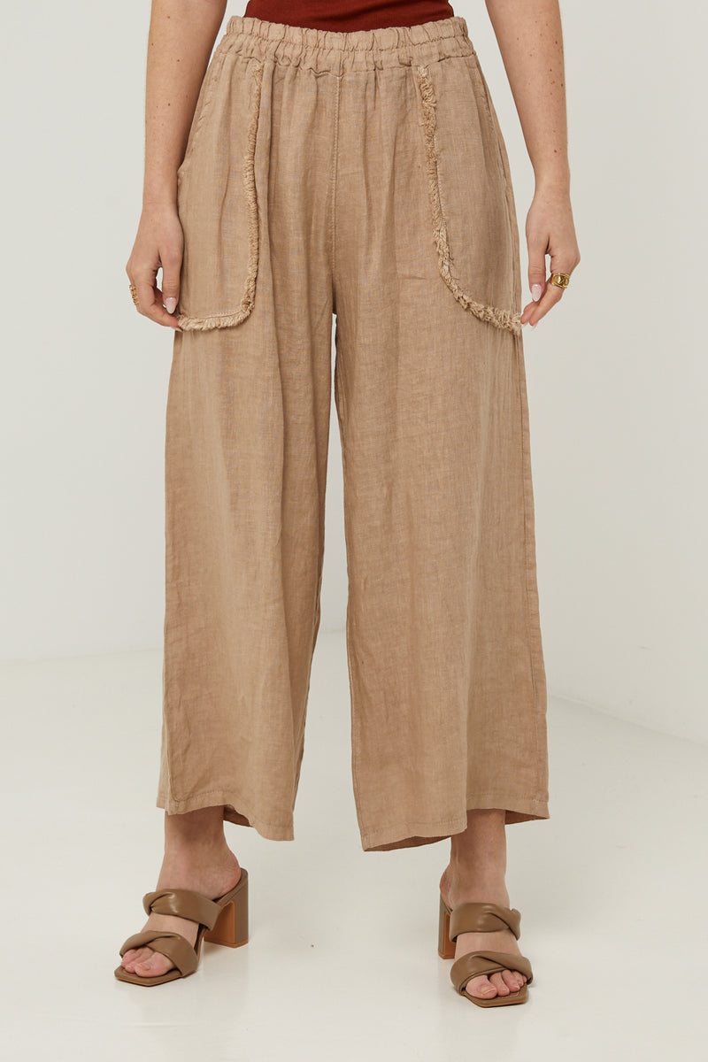 Pantalón - Camel - Mujer