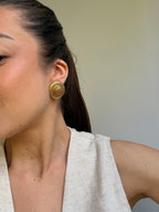 Pendientes Nina Ricci Vintage - Sombreros Dorados