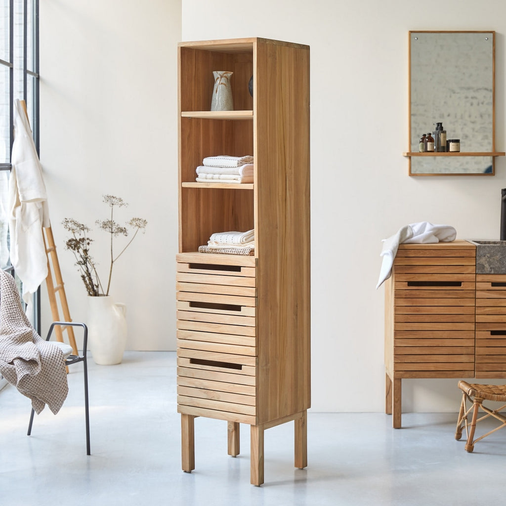 Slats - Colonne - Teck - Naturel