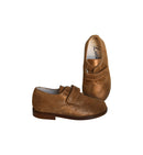 Chaussures Fille Resistantes Scratch Gaël - Cuir Camel Irisé - Fille