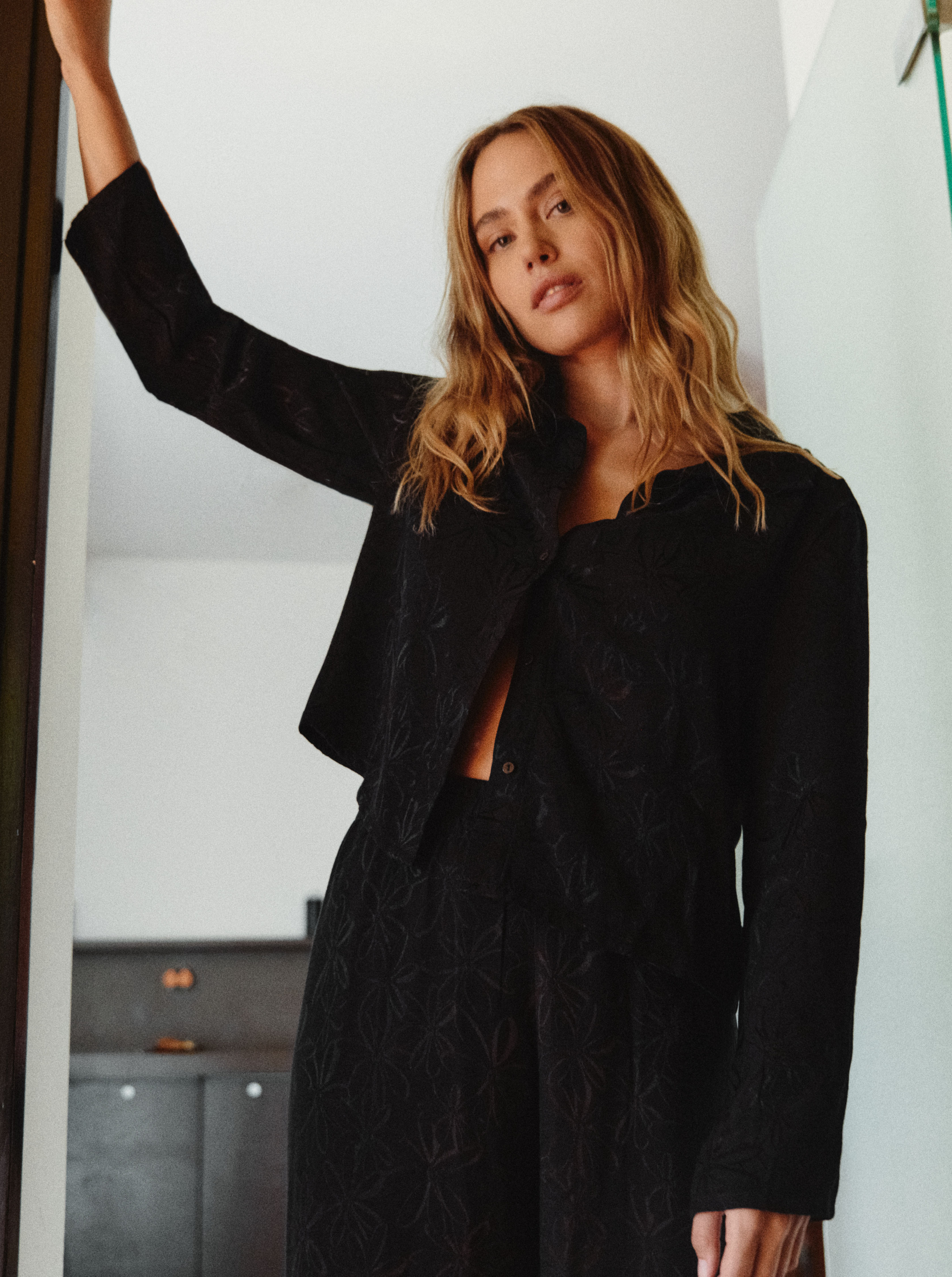 Chemise Black Bouquet