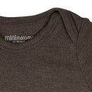 Troytt wool and silk dark chocolate pajamas - Minimalisma selection available on amaetc.com, eco-friendly concept store for children