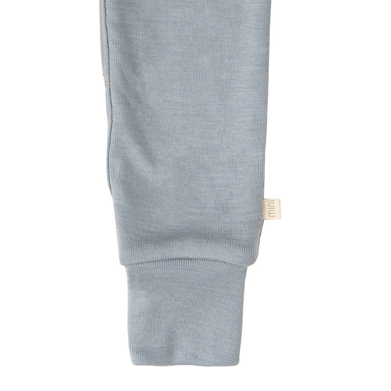 Minimalisma - Pijama Troytt De Lana Y Seda Azul Claro