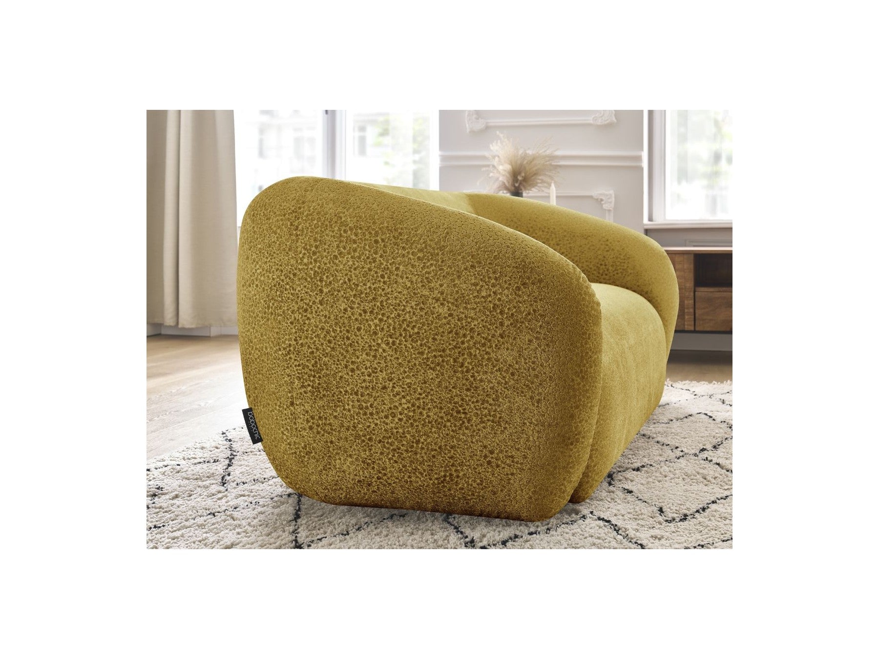 Celine - Canapé Droit Fixe 2 Places - Tissu Texturé
