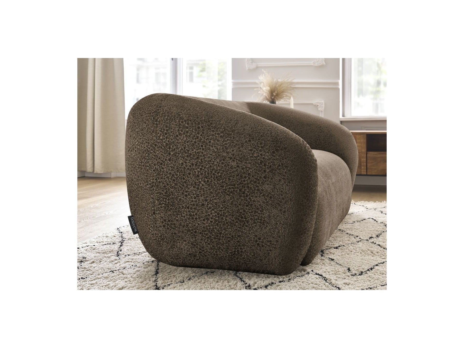 Celine - Canapé Droit Fixe 2 Places - Tissu Texturé