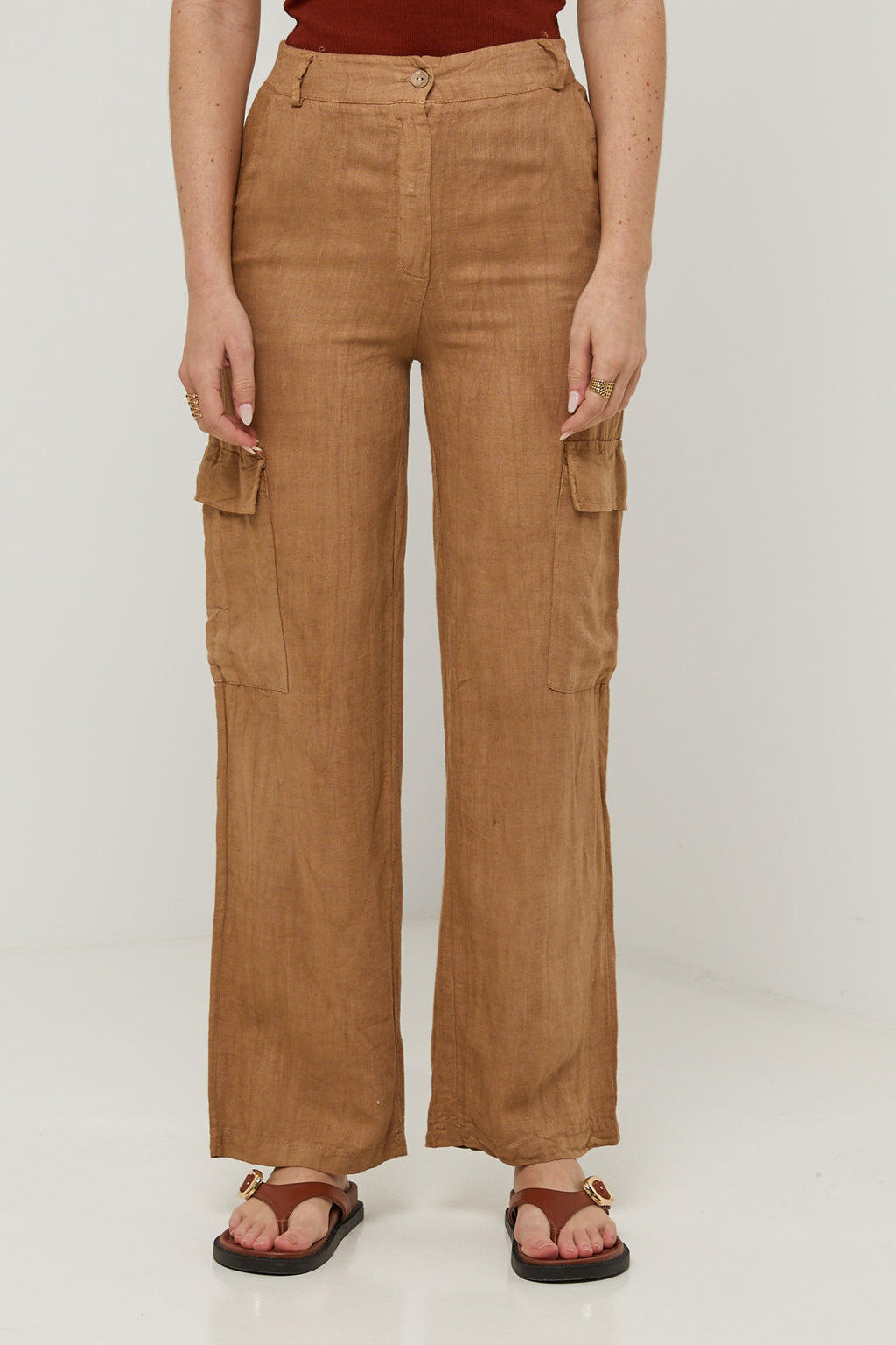 Trousers - Camel - Women
