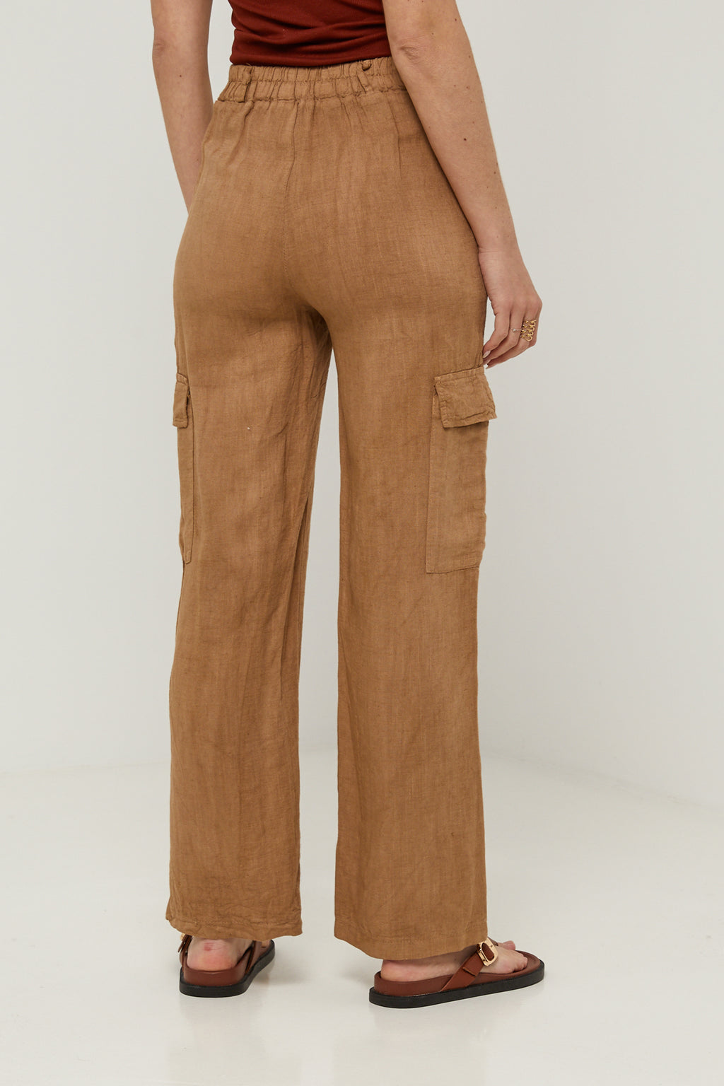 Trousers - Camel - Women