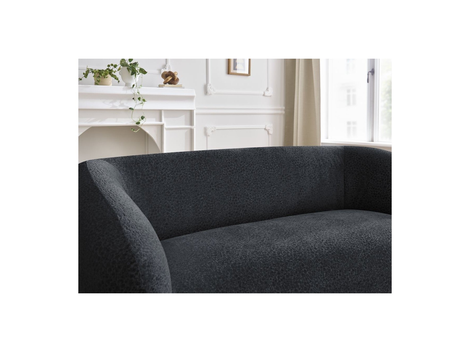 Celine - Canapé Droit Fixe 2 Places - Tissu Texturé