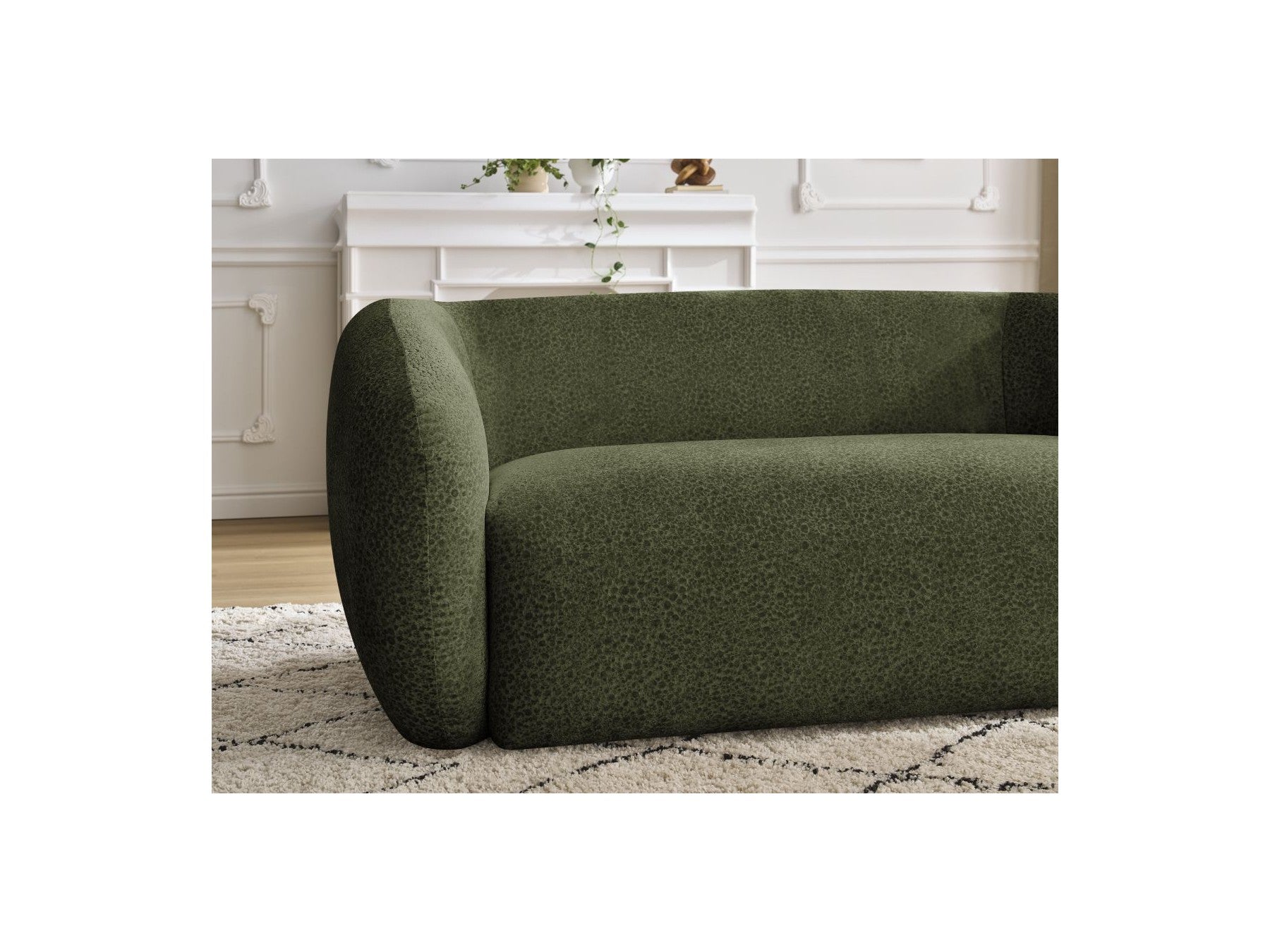 Celine - Canapé Droit Fixe 2 Places - Tissu Texturé
