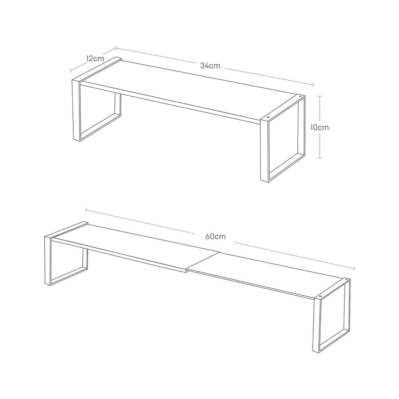 Étagère À Chaussures Extensible - Frame - Blanc