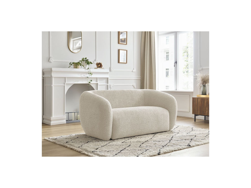 Celine - Canapé Droit Fixe 2 Places - Tissu Bouclette
