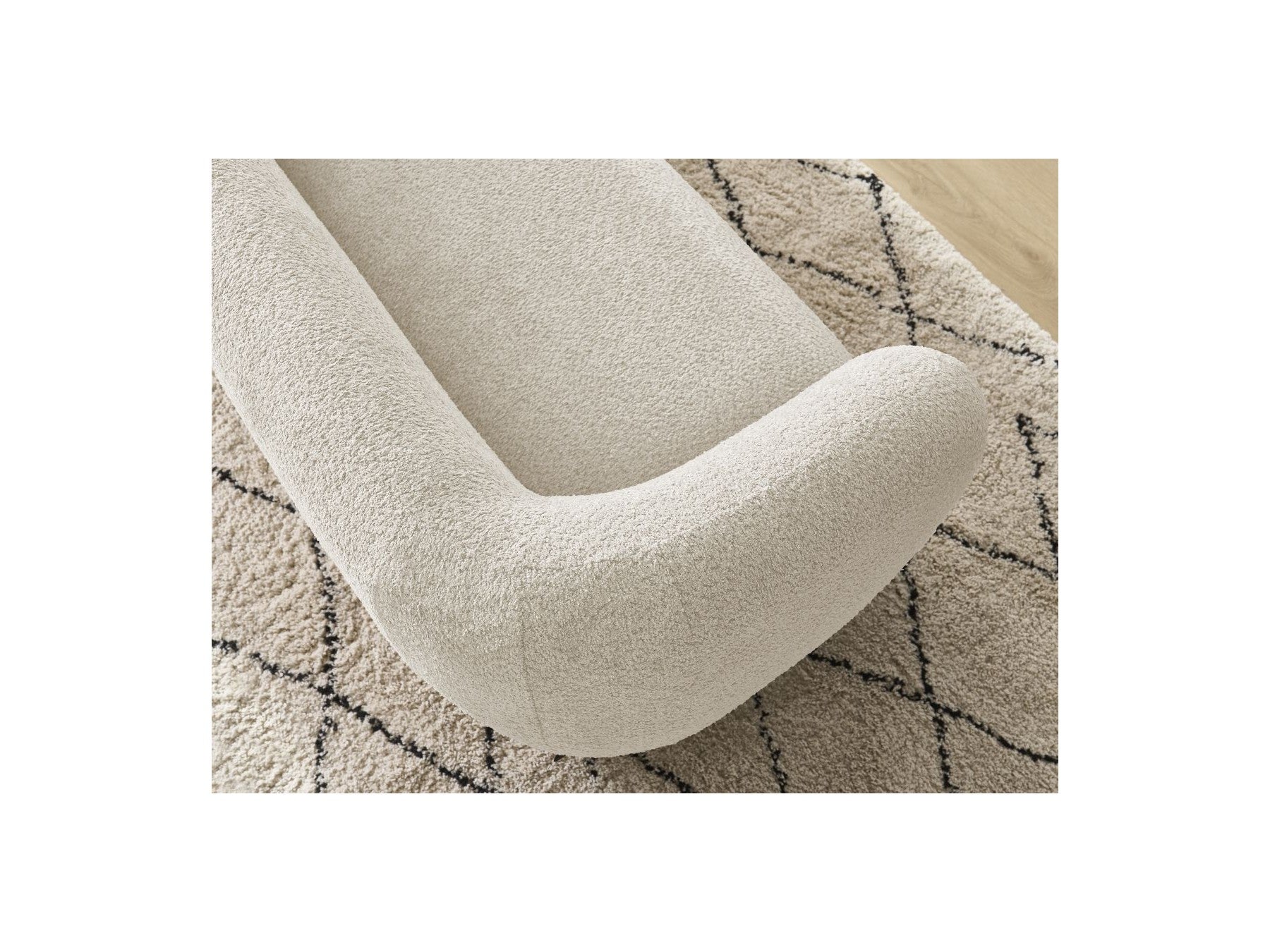 Celine - Canapé Droit Fixe 2 Places - Tissu Bouclette