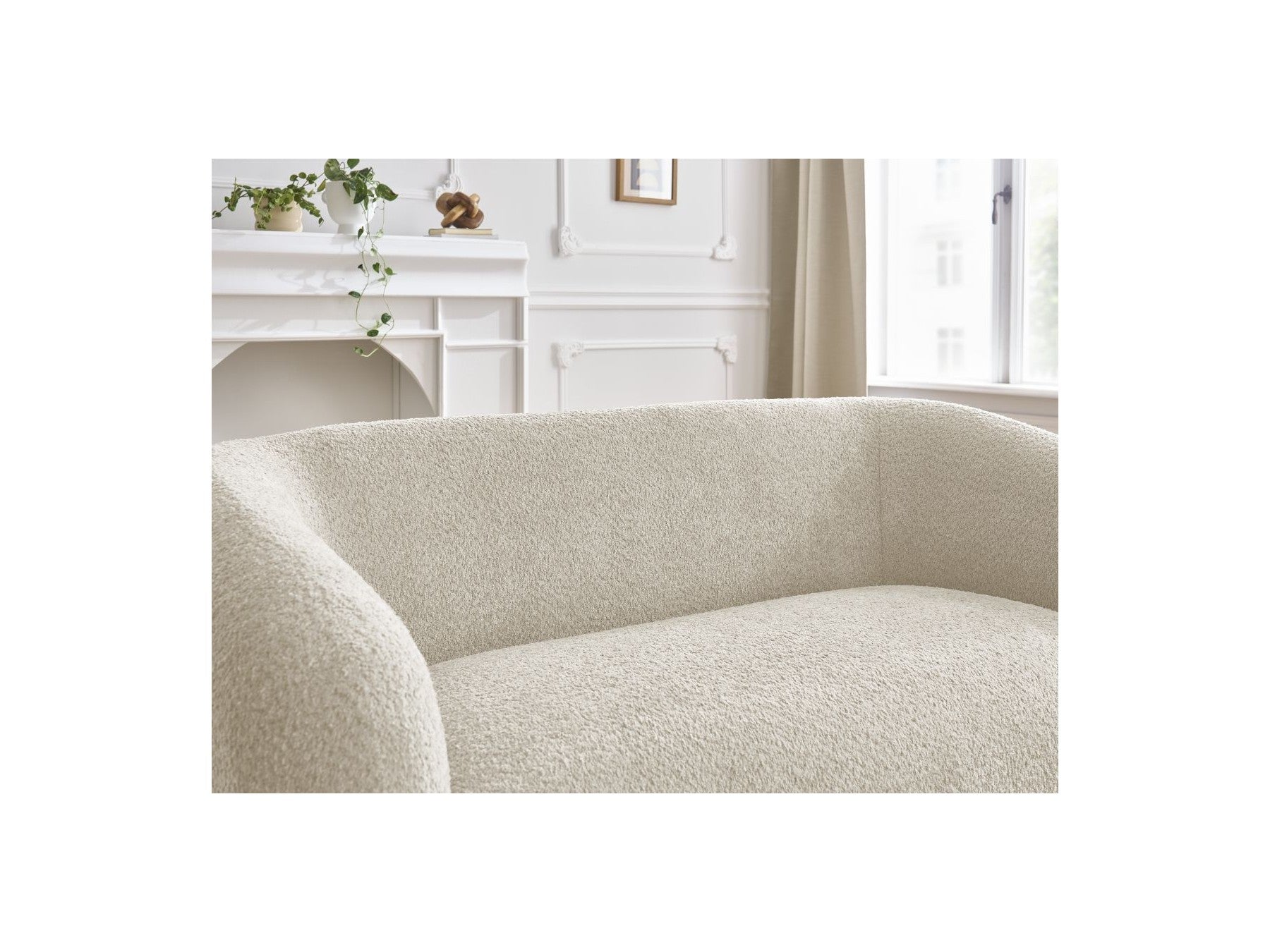 Celine - Canapé Droit Fixe 2 Places - Tissu Bouclette