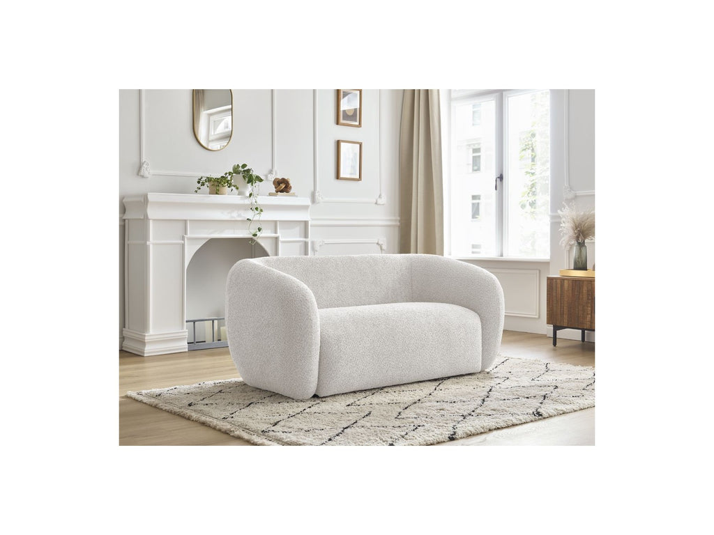 Celine - Canapé Droit Fixe 2 Places - Tissu Bouclette