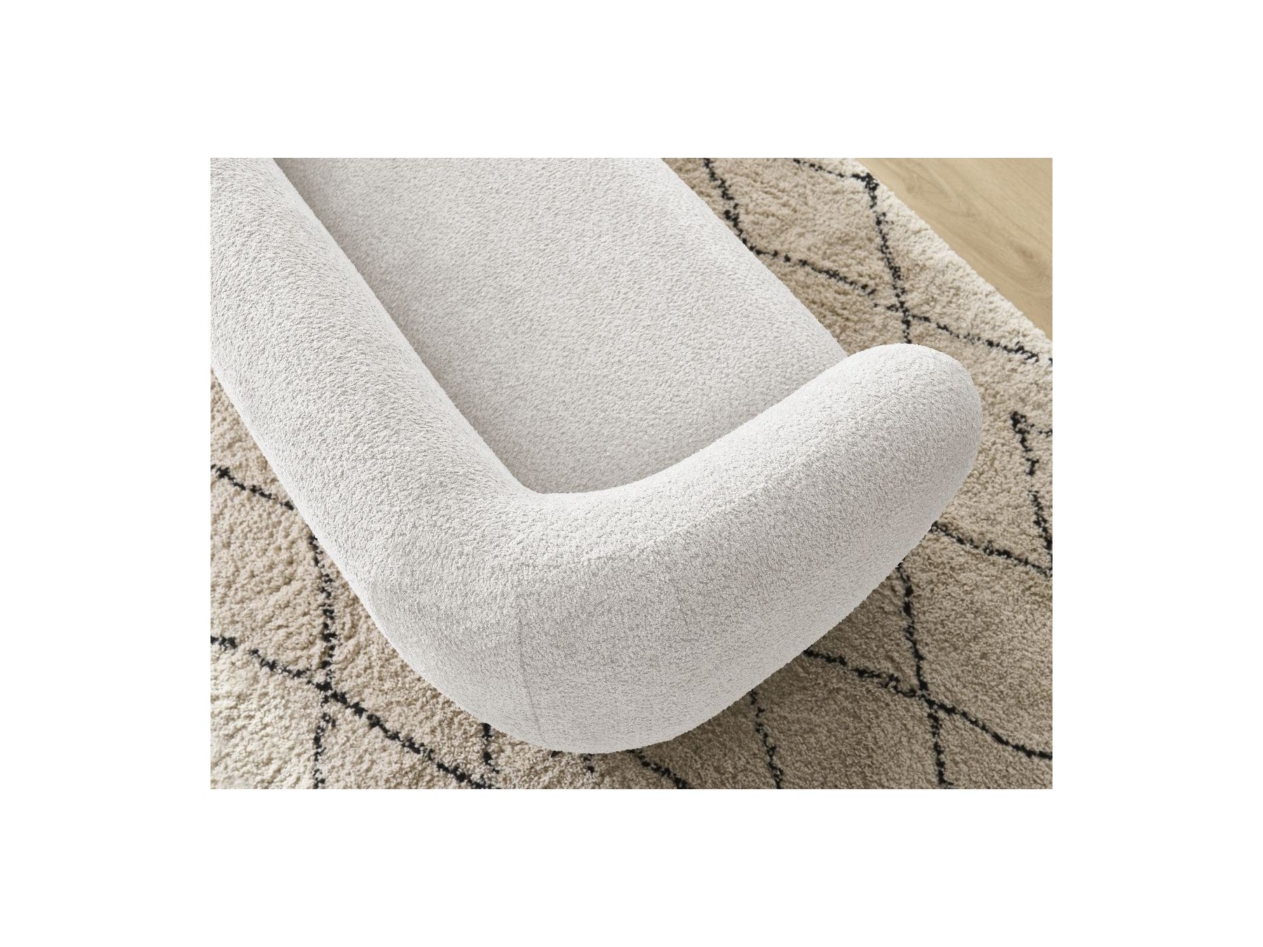 Celine - Canapé Droit Fixe 2 Places - Tissu Bouclette