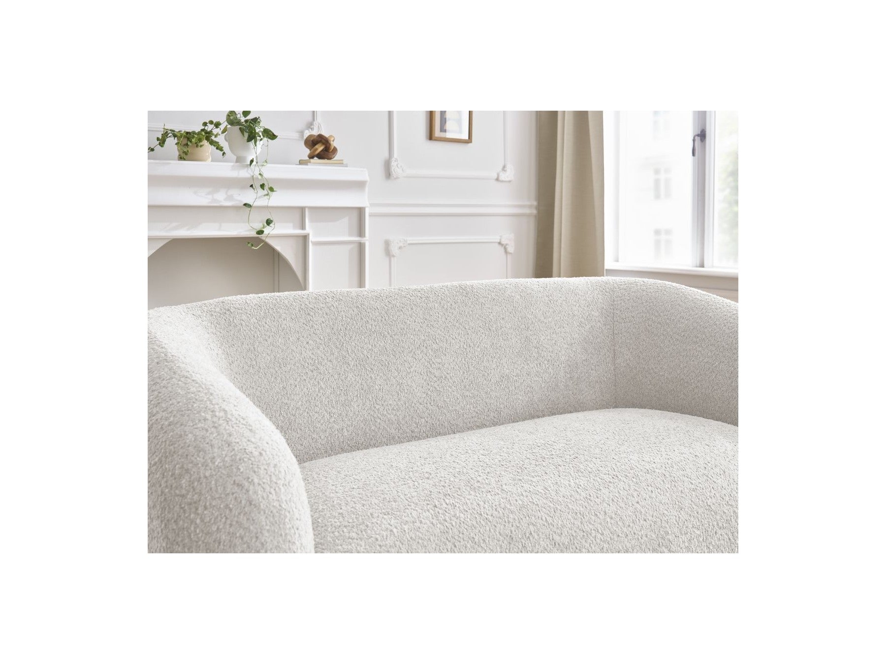 Celine - Canapé Droit Fixe 2 Places - Tissu Bouclette
